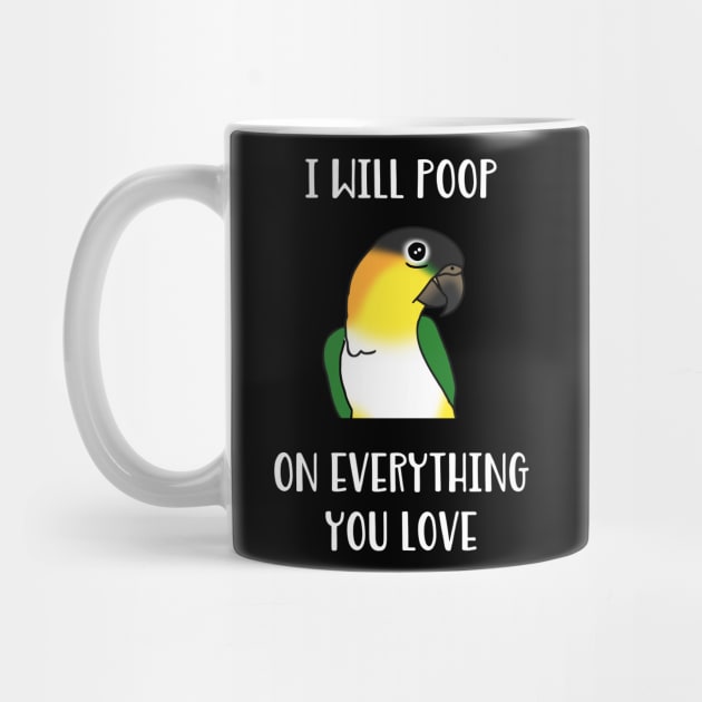 black headed caique will poop on everythong you love by FandomizedRose